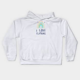 I love Climbing! Kids Hoodie